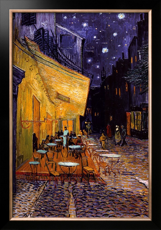 The Cafe Terrace on the Place du Forum, Arles, at Night - Van Gogh Painting On Canvas